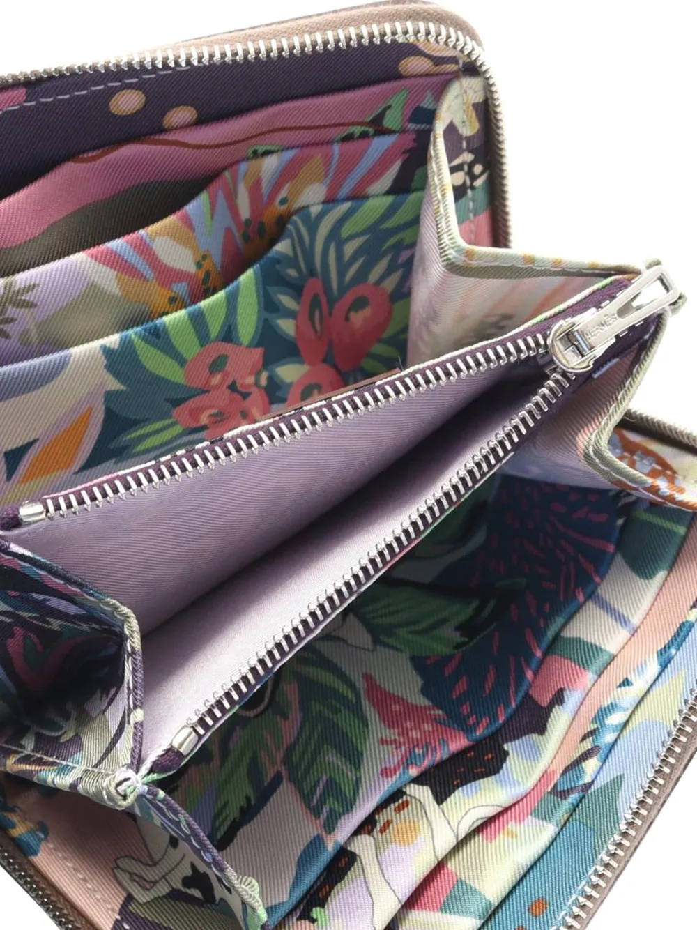 Pre-owned Hermes 2024 Epsom Azap Silk In Wallet Small Wallets In Brown