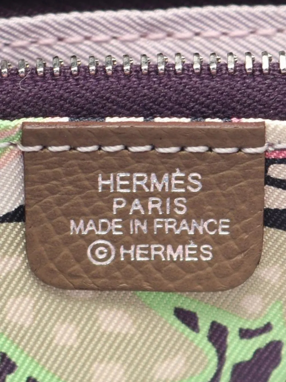 Pre-owned Hermes 2024 Epsom Azap Silk In Wallet Small Wallets In Brown