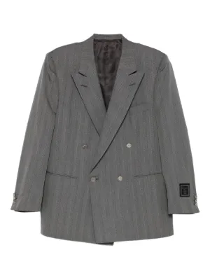 Christian Dior Pre-Owned 1990s ストライプ ジャケット | ブルー