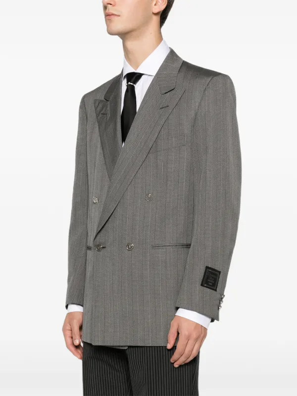 Christian Dior Pre-Owned 1990s striped-pattern double-breasted
