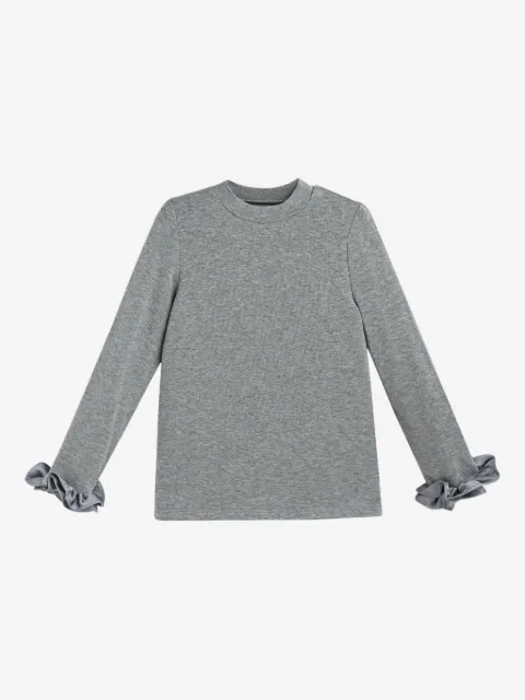 Tulleen ruffle-cuffs top
