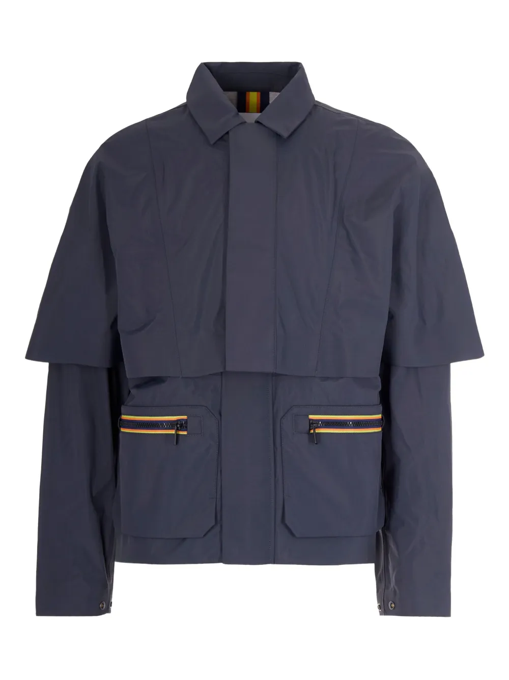 K-Way R & D zip-fastening pocket jacket - ブルー K-Way R & D zip-fastening pocket jacket - ブルー
