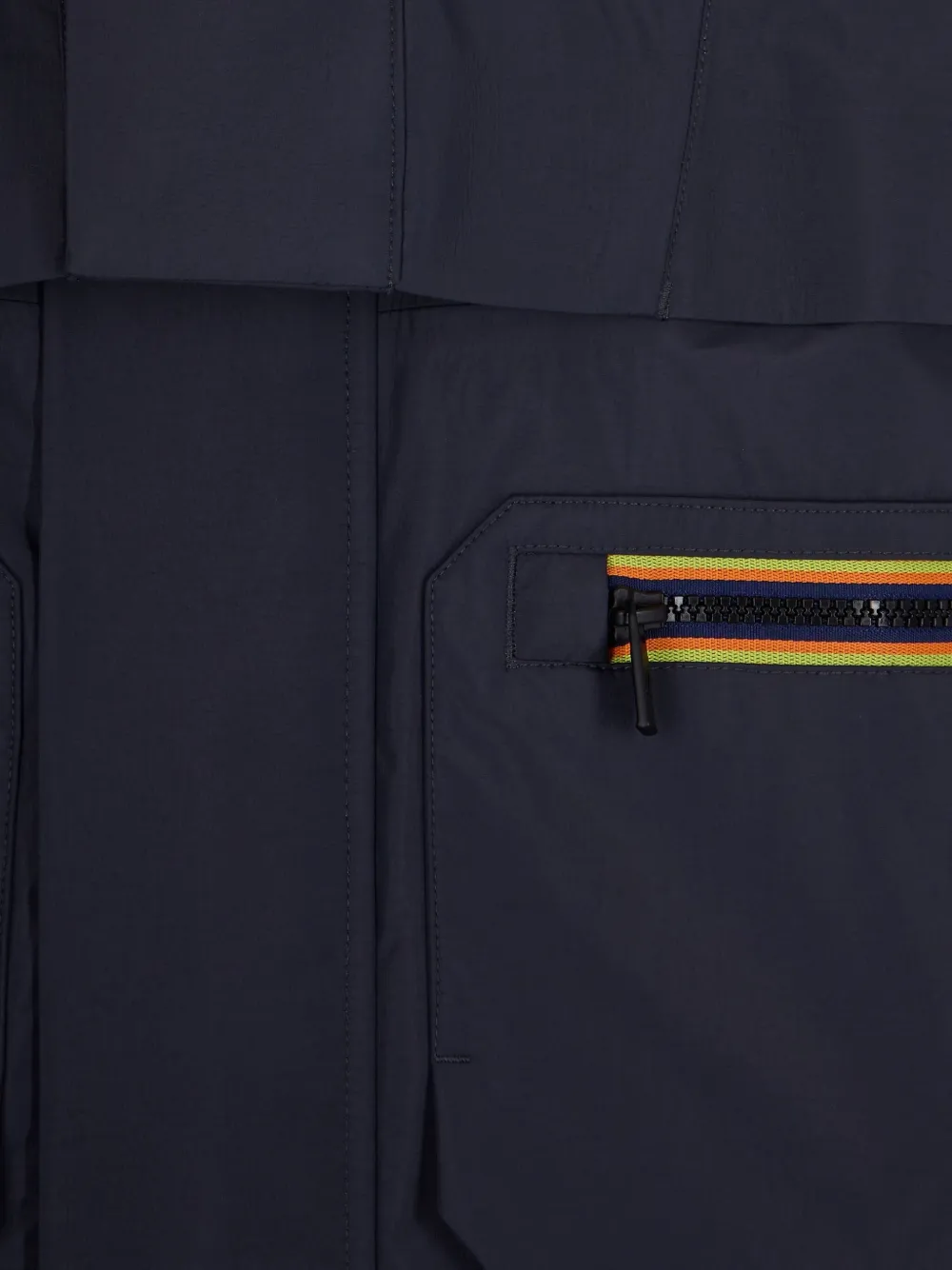 K-way R&d Zip-fastening Pocket Jacket In Blue