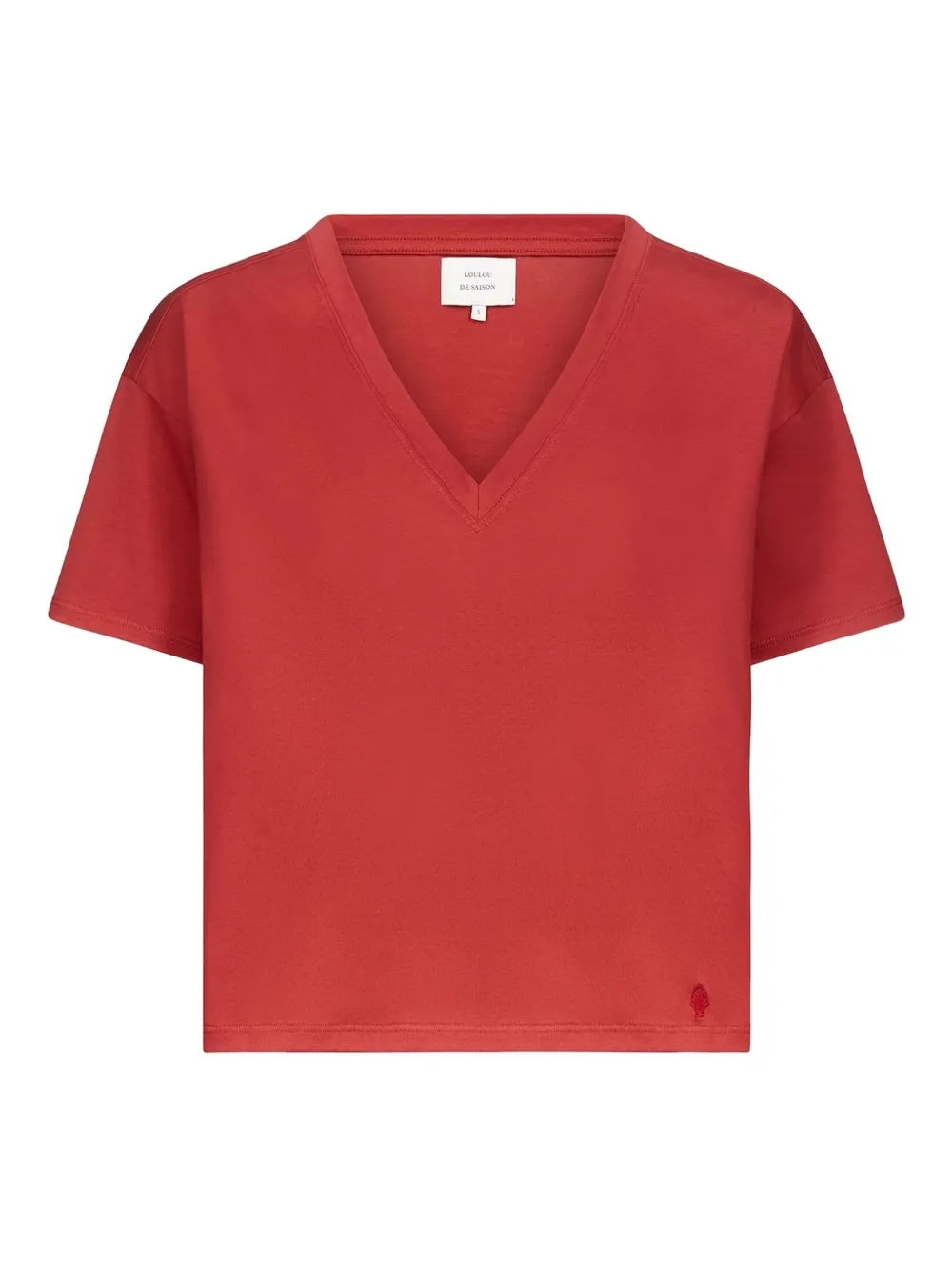 LouLou de Saison T-shirt Faaa Lds con scollo a V - Rosso