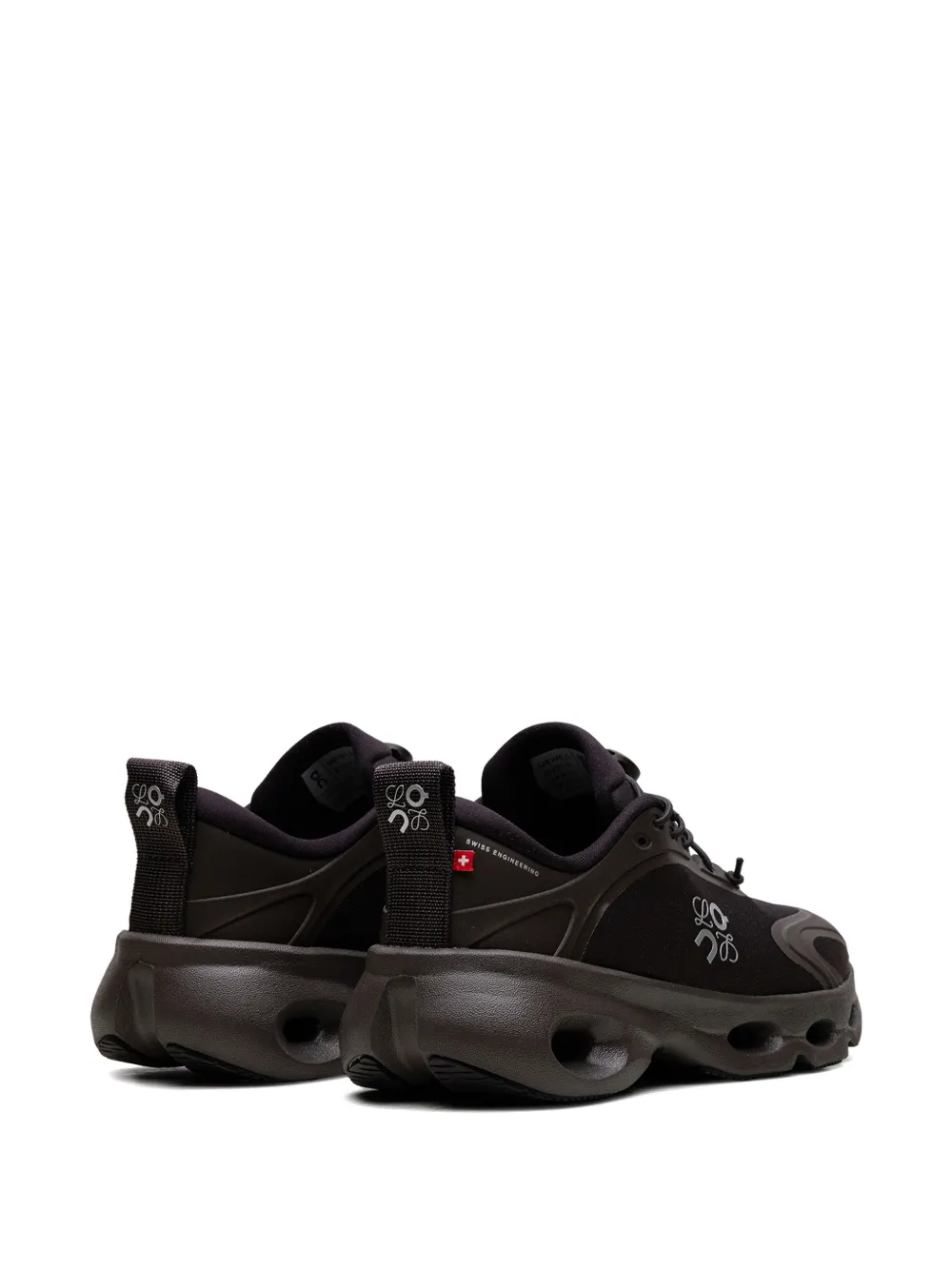 On Running x Loewe Cloudsolo sneakers met logoprint Zwart