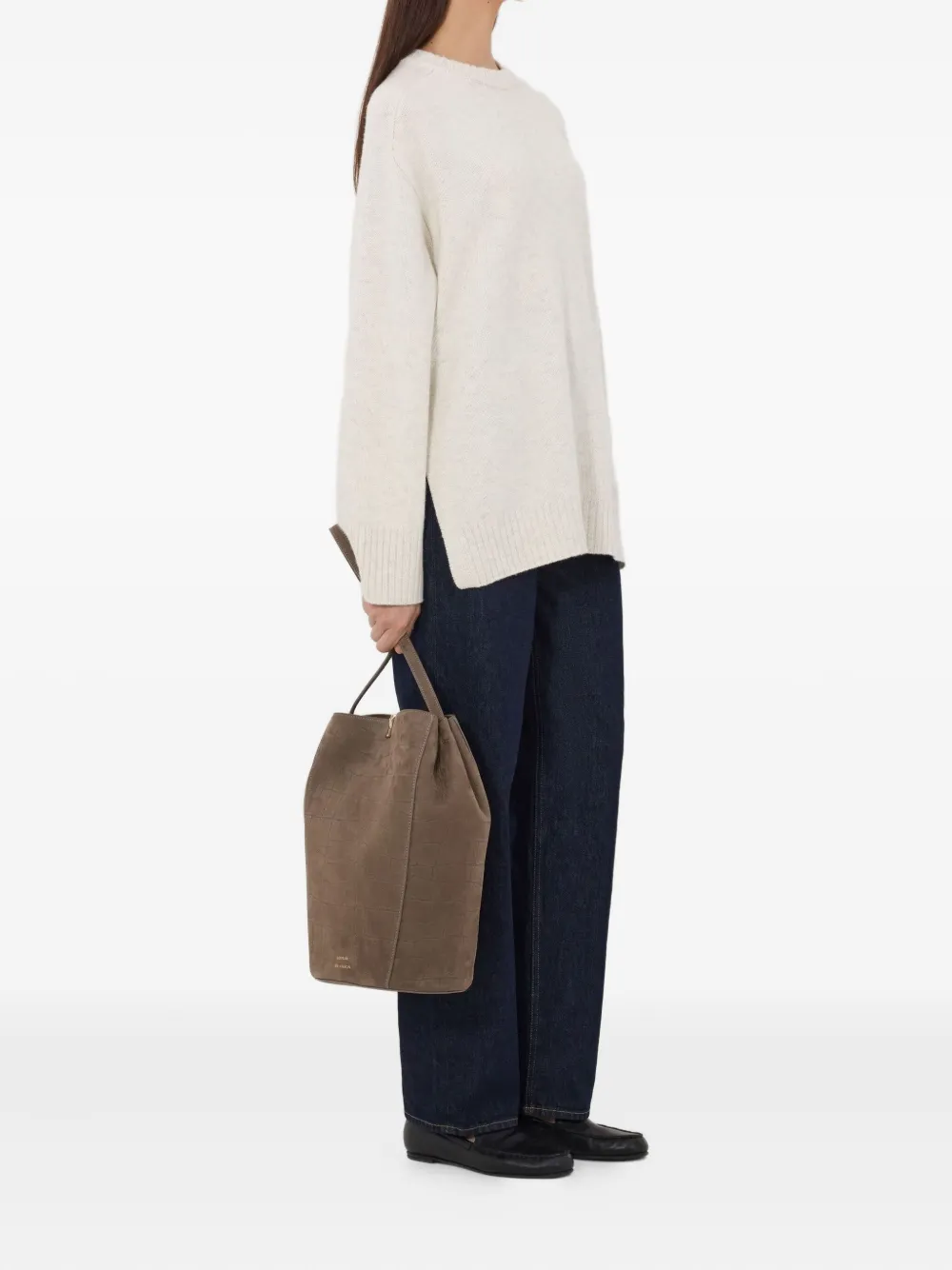  Loulou De Saison Safil Lds Long-sleeve Sweater - Neutrals 
