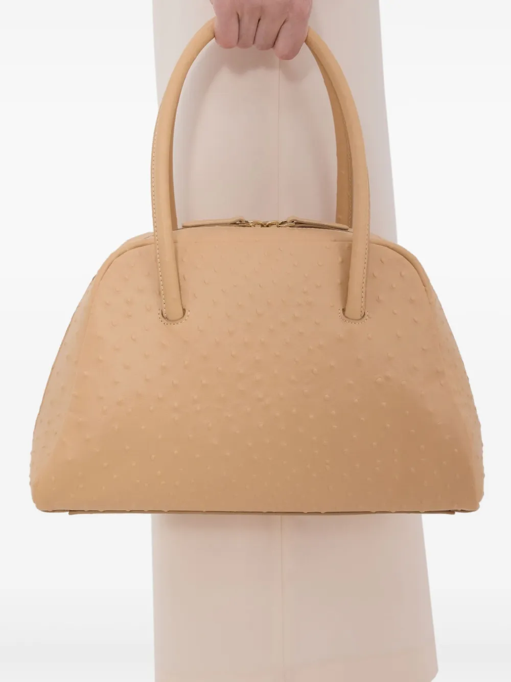 LouLou de Saison Atha schoudertas met rits - Bruin