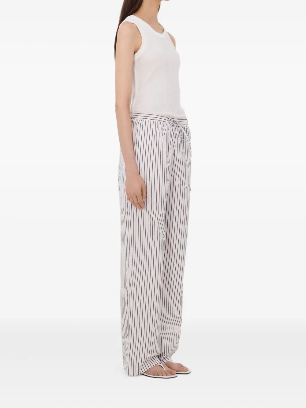 Striped Elasticated Cisco Trousers