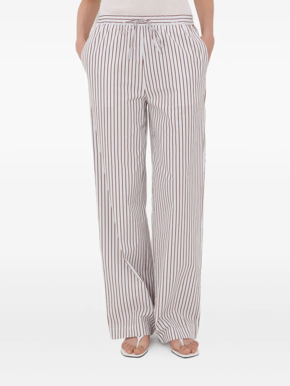 Striped Elasticated Cisco Trousers