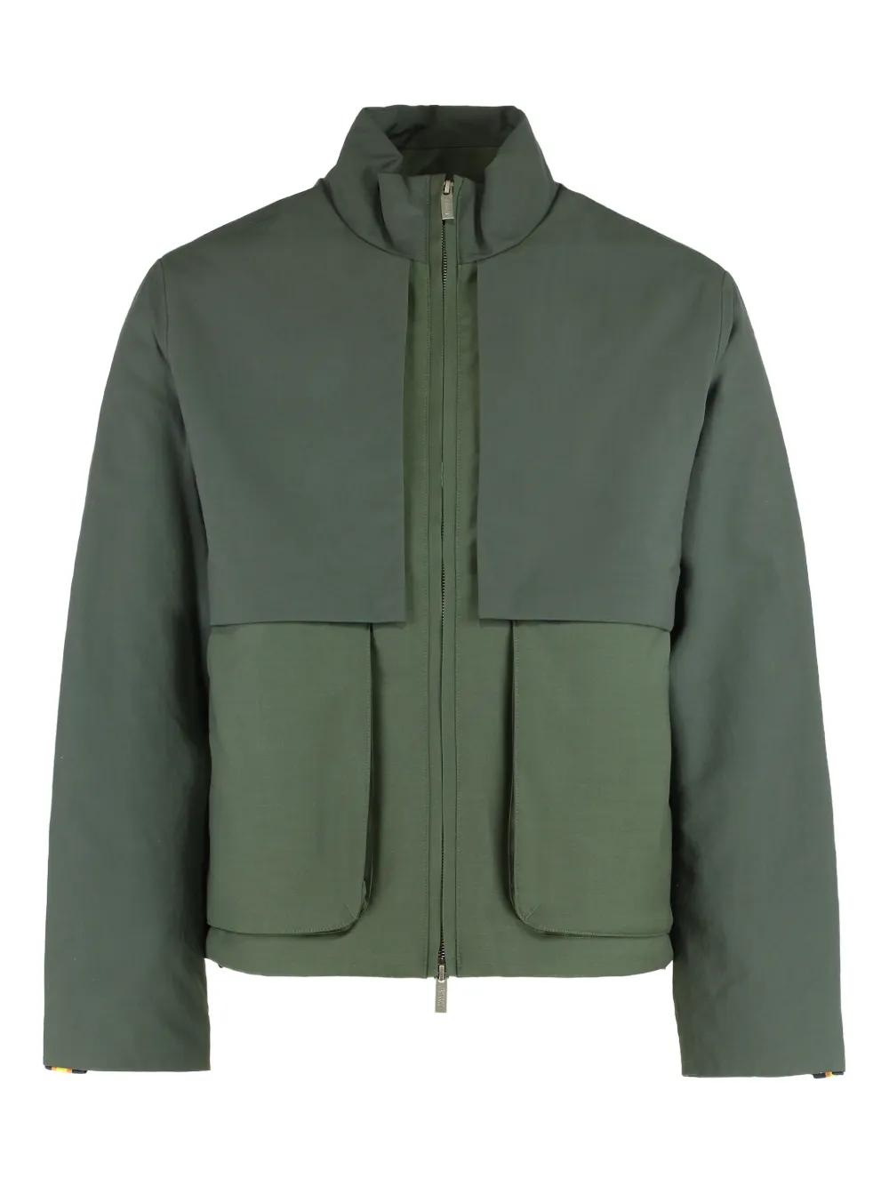 K-Way x Antheo panelled wool jacket | Green | Image 1