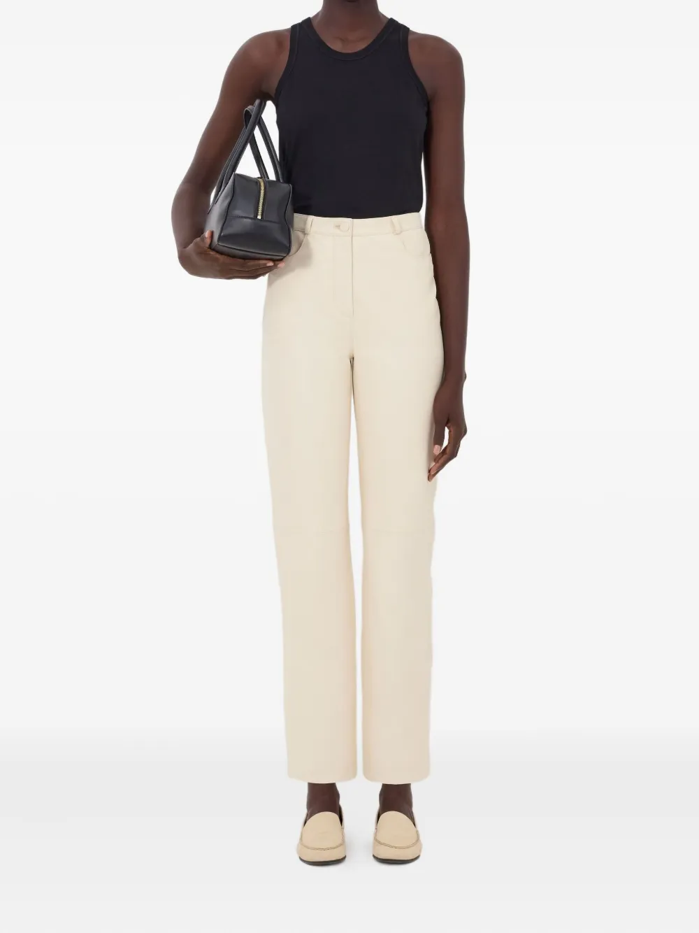 LouLou de Saison Cobe Lds broek met zakken - Beige