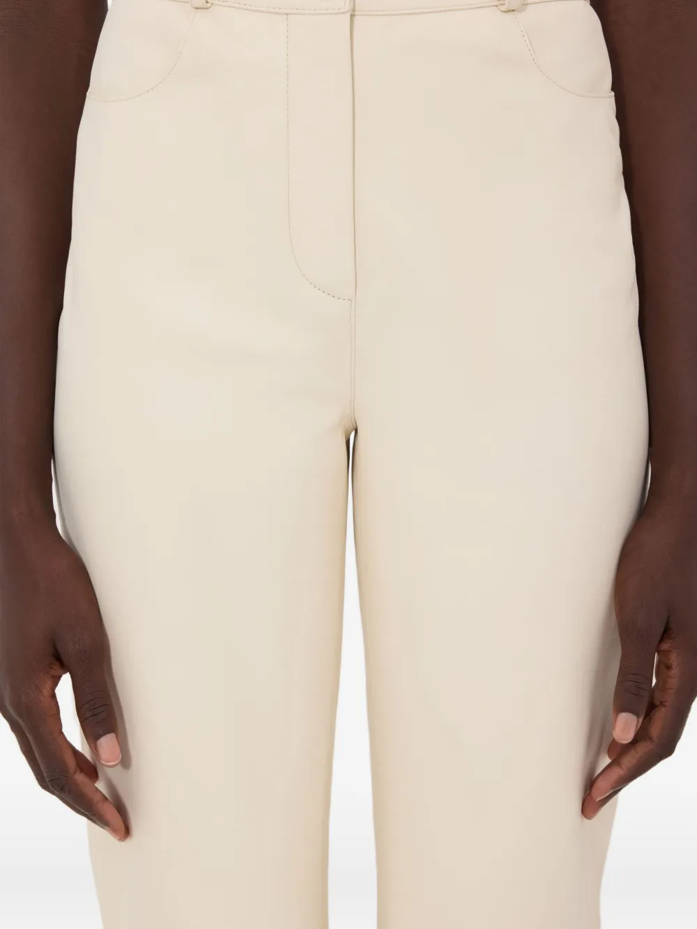 LouLou de Saison Cobe Lds broek met zakken Beige