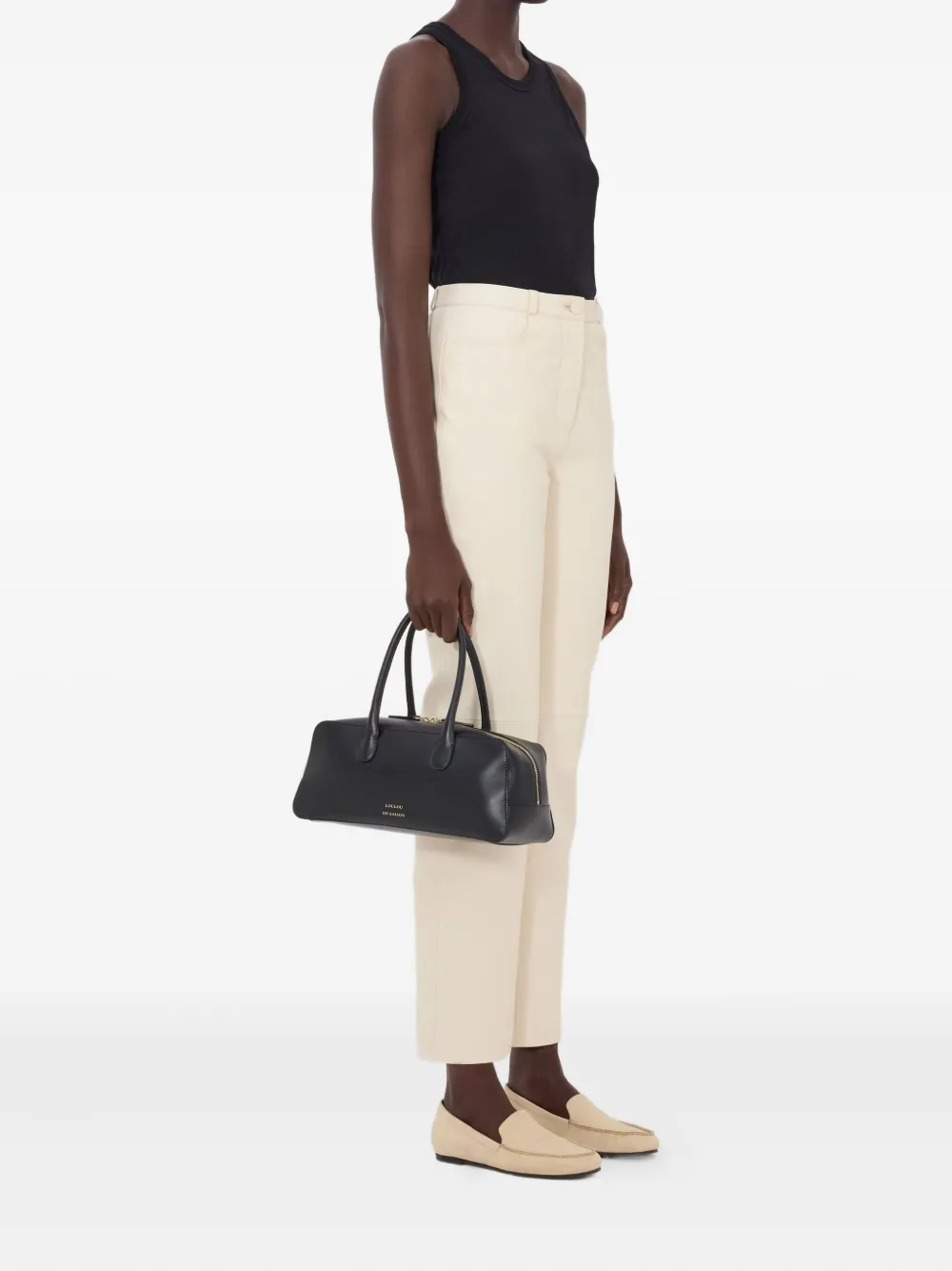 LouLou de Saison Cobe Lds broek met zakken Beige