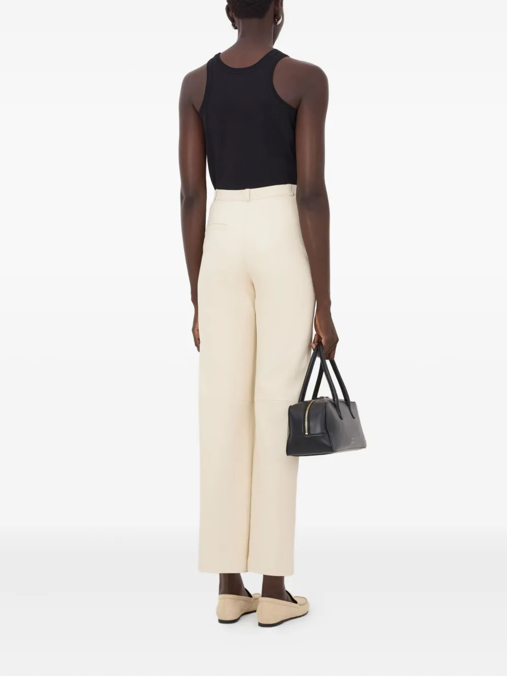 LouLou de Saison Cobe Lds broek met zakken Beige