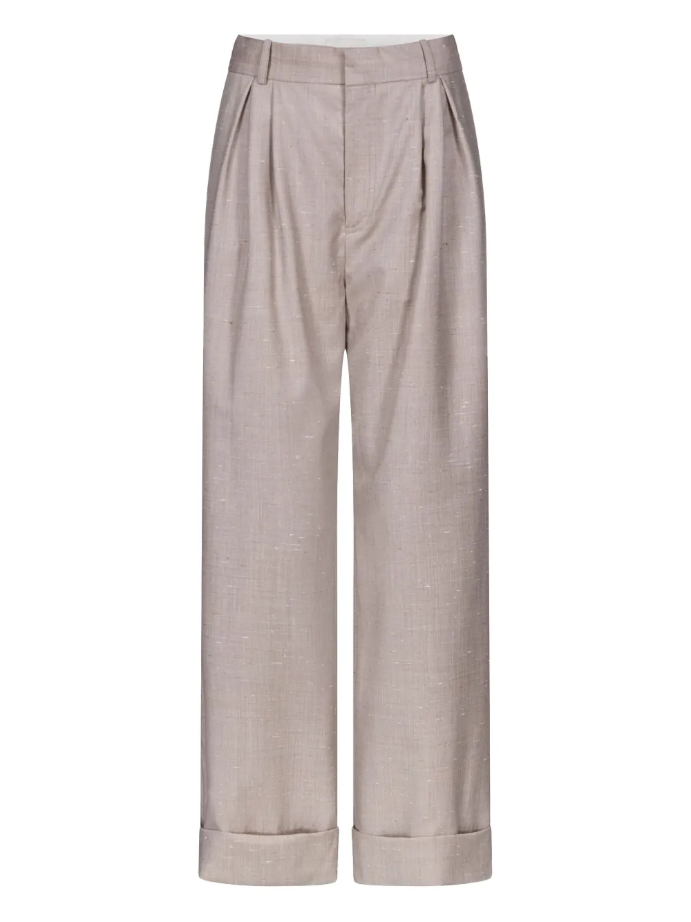 LouLou de Saison Pantaloni Davy con pieghe - Toni neutri
