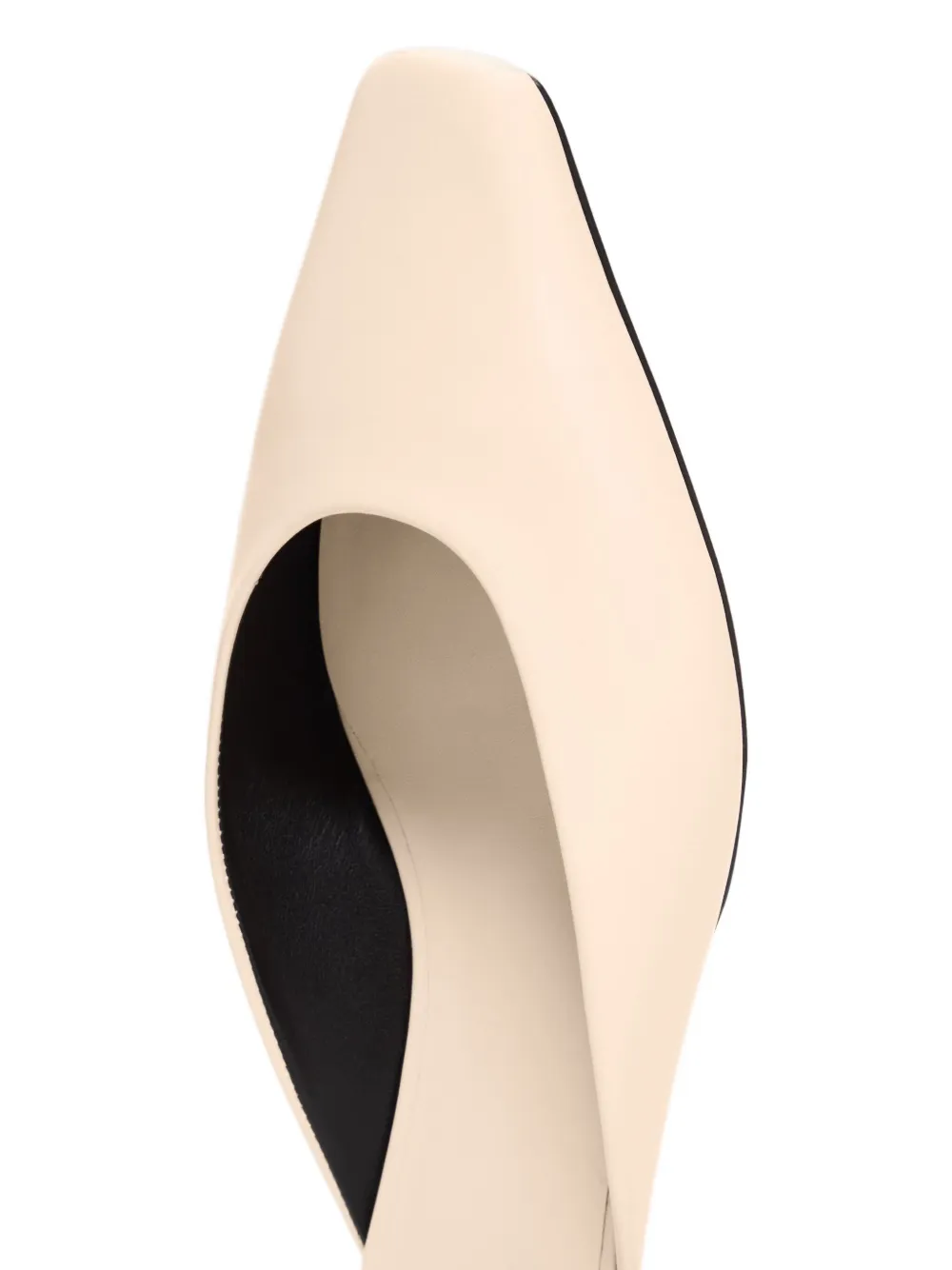 Loulou De Saison Diane Square Toe Mules In Neutral