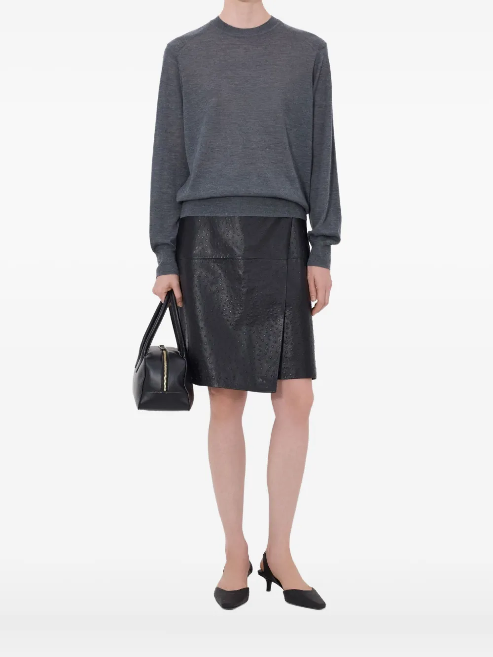 LouLou de Saison Maglione Fluid a coste - Grigio