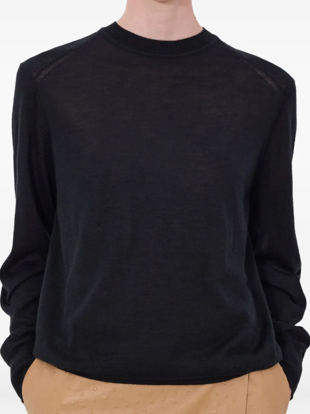 Drop Shoulder Ribbed Knitwear
