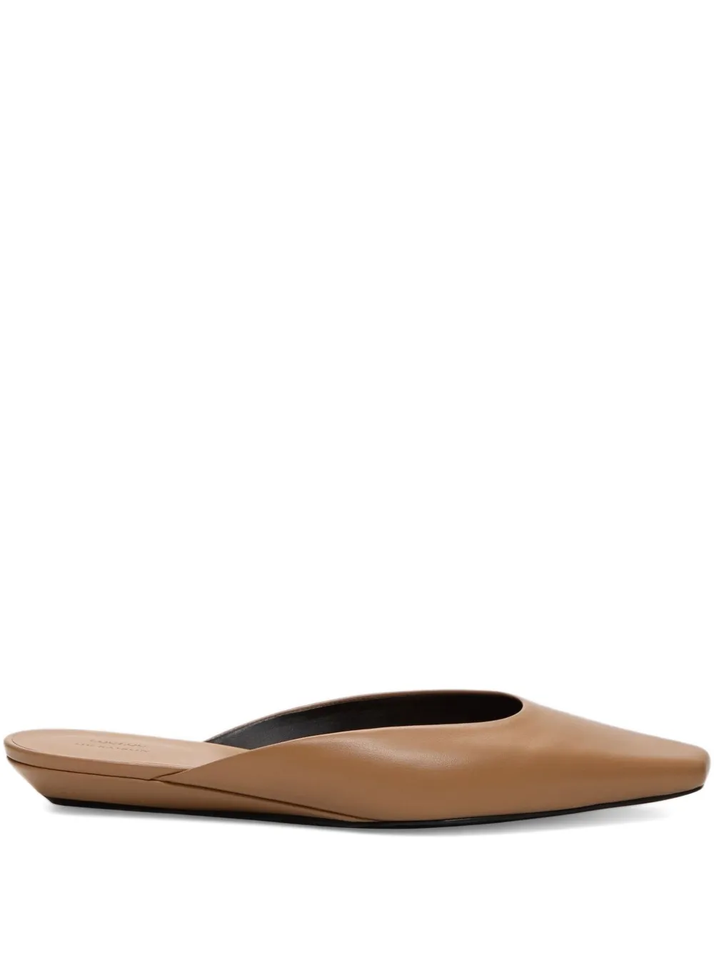 Loulou De Saison Diane Square Toe Mules In Neutral