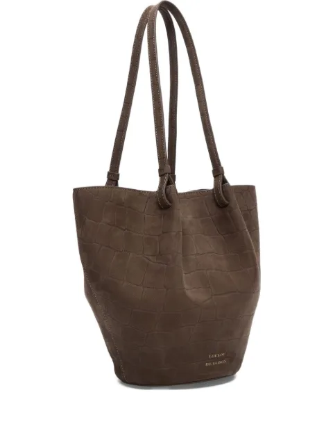 LouLou de Saison Doyle circular leather tote bag