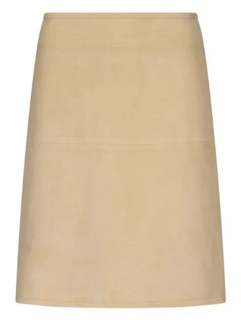 LouLou de Saison Engel suede pencil mini skirt