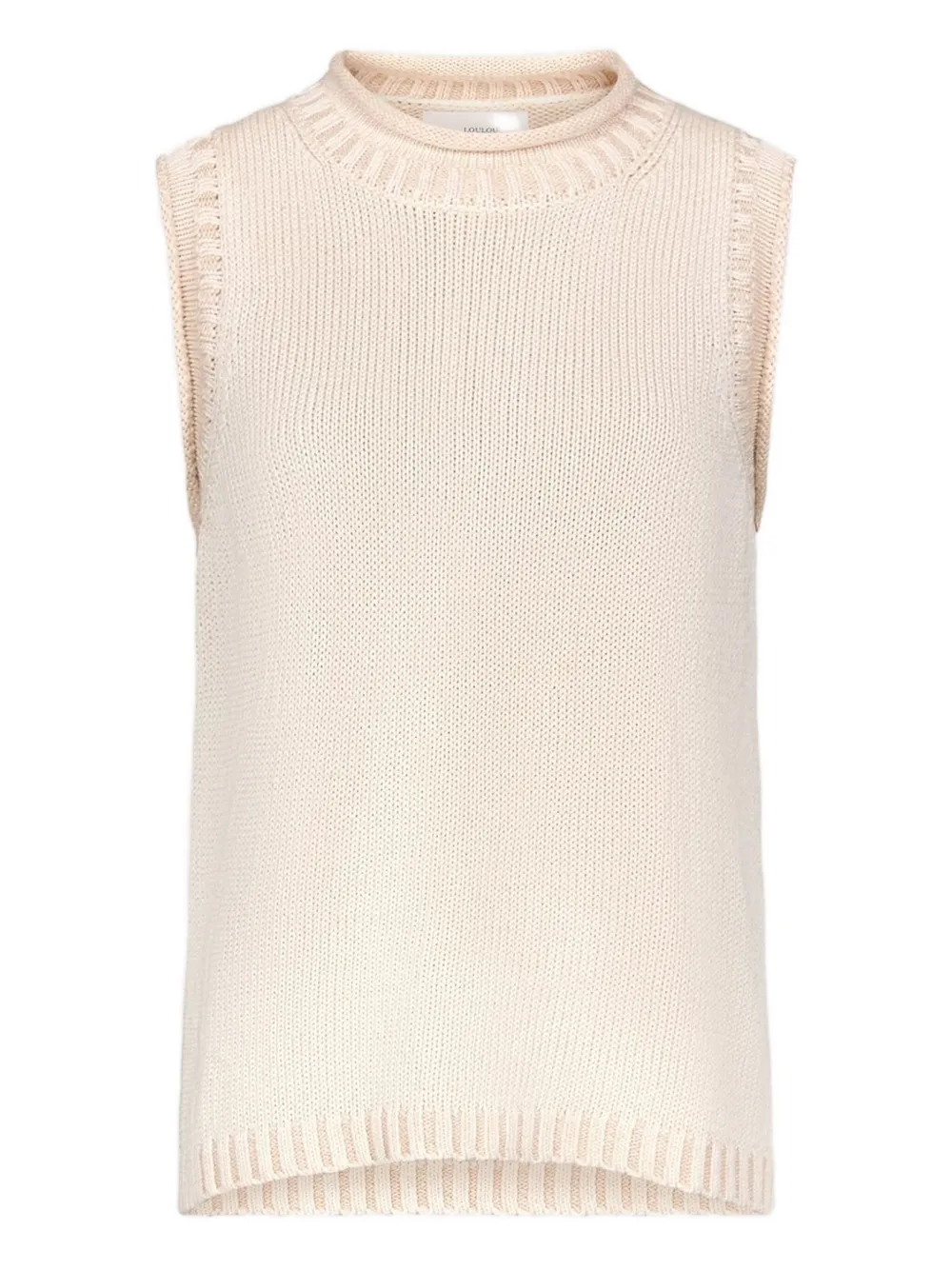 LouLou de Saison Effy Top mit geripptem Kragen - Nude
