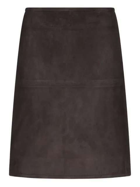 LouLou de Saison — Engel suede oencil mini skirt