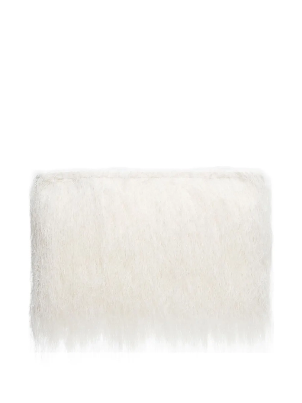 LouLou de Saison Clutch Evano con frange - Bianco