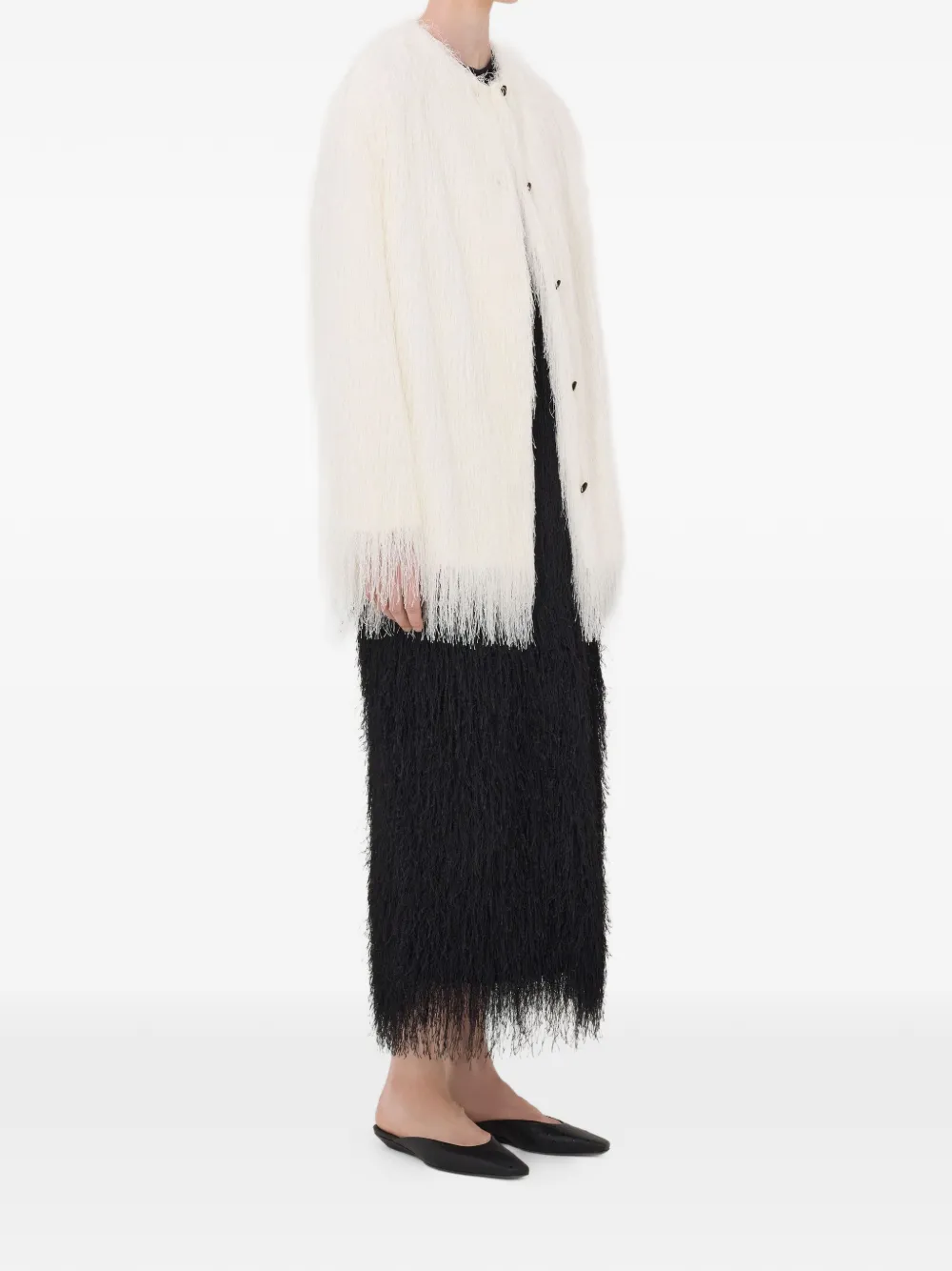 Filipo Fringed-Detail Coat