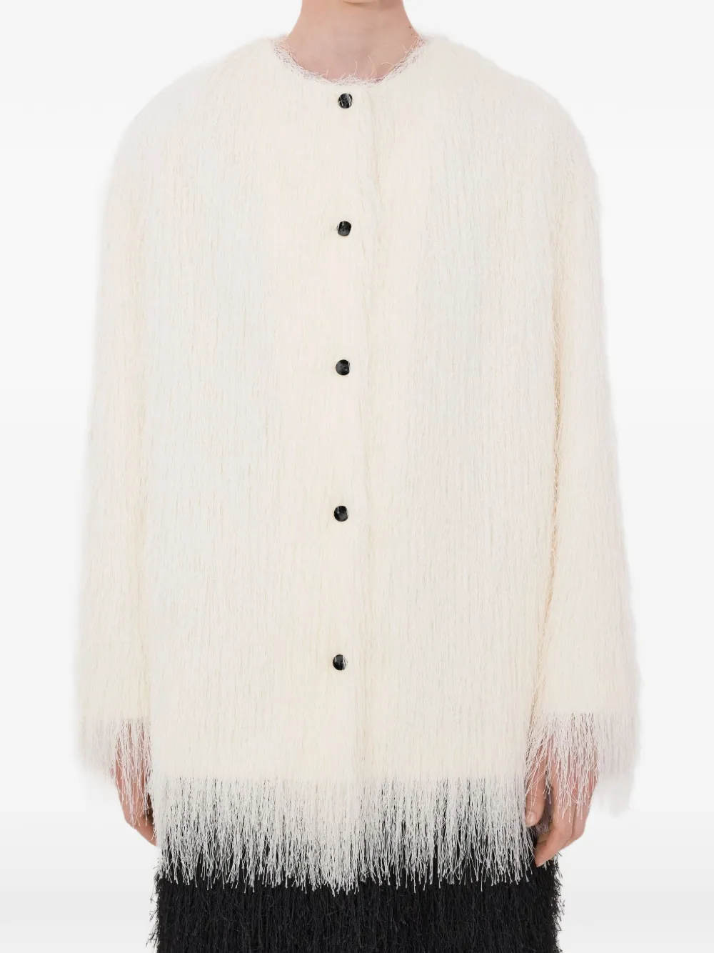 Filipo Fringed-Detail Coat