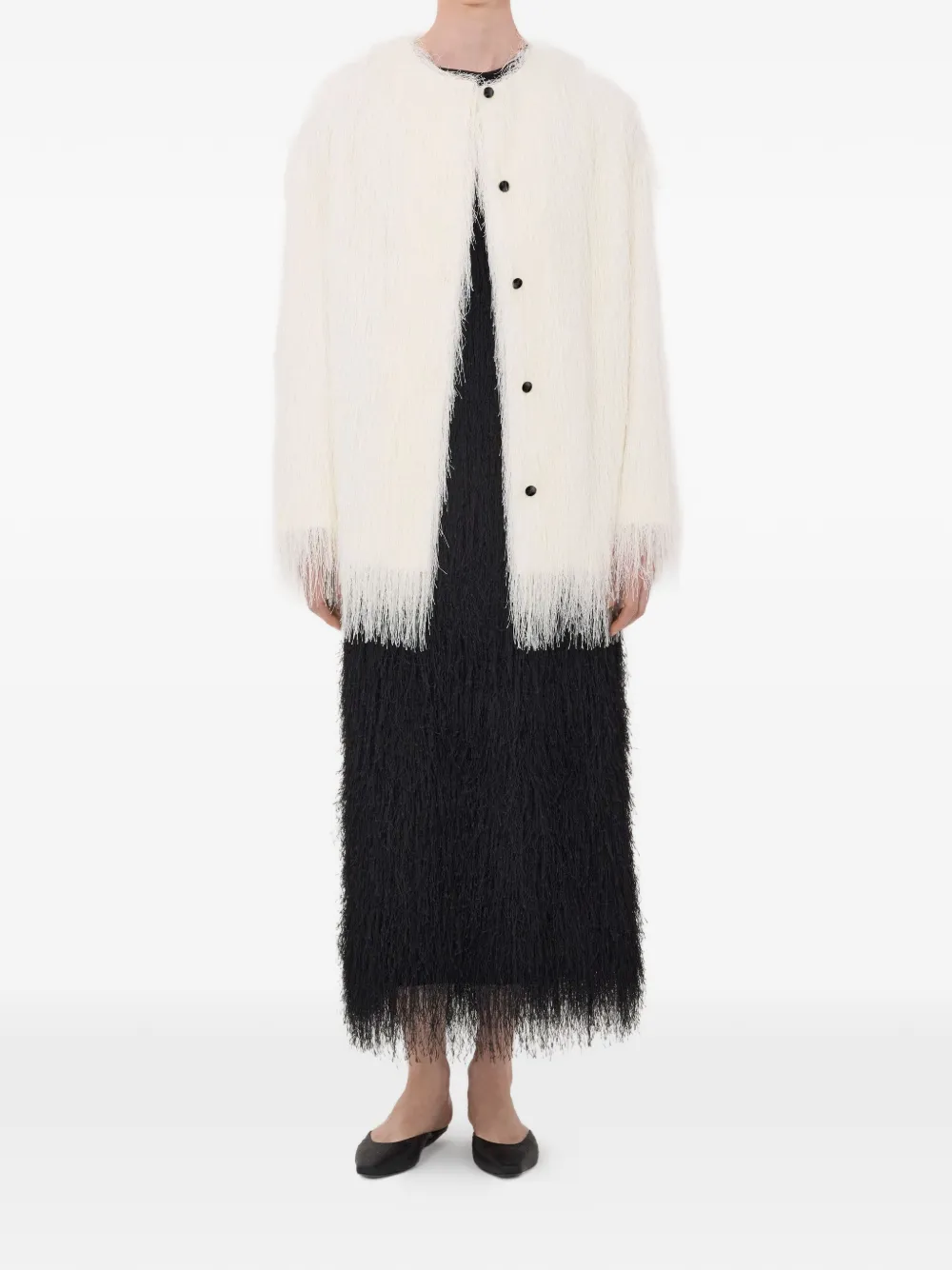 Filipo Fringed-Detail Coat