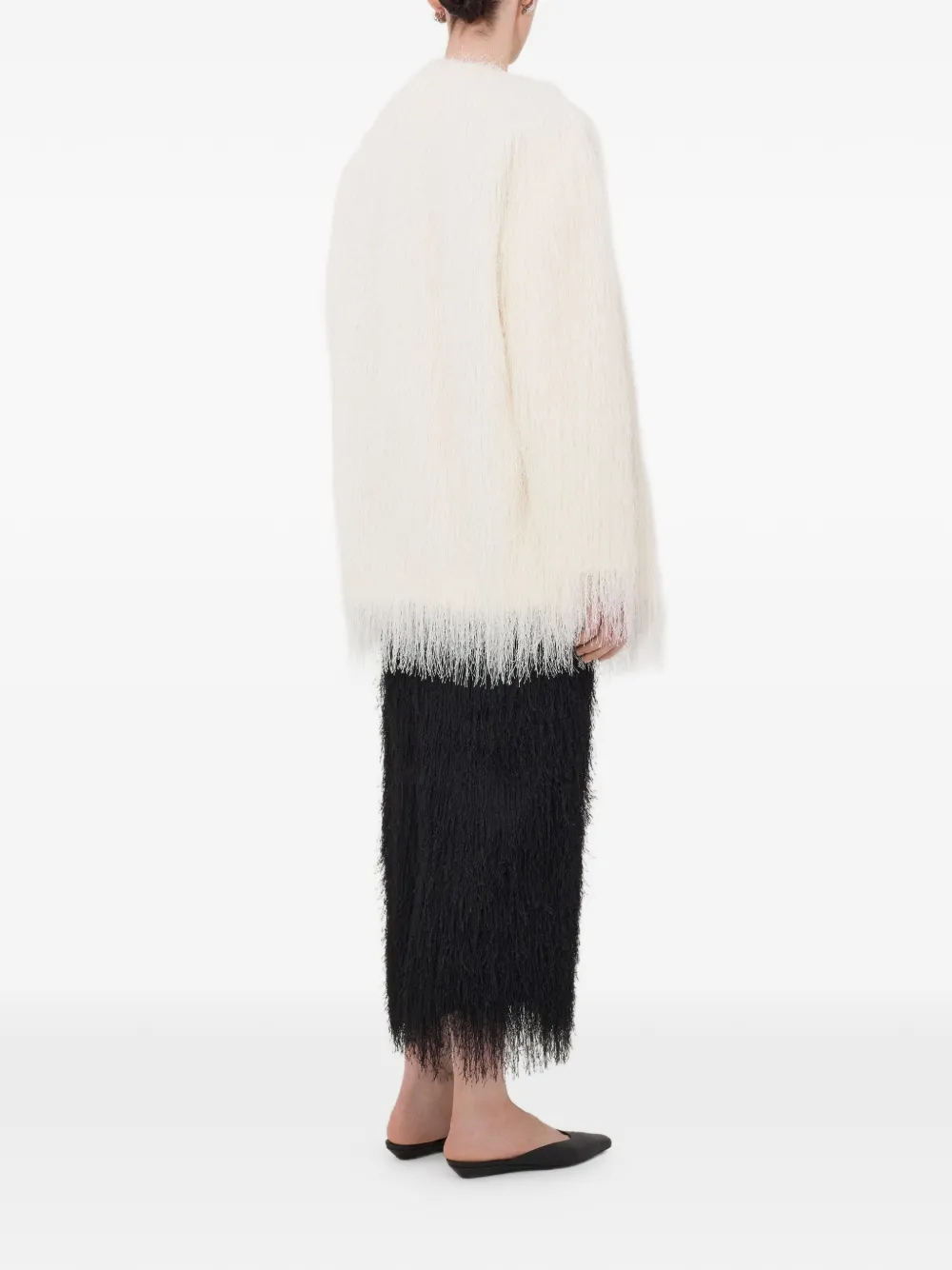 Filipo Fringed-Detail Coat