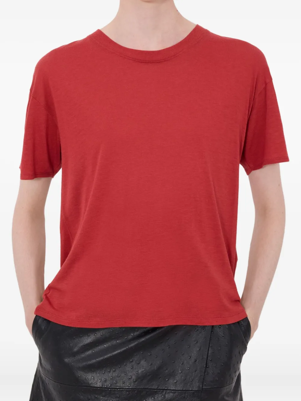 LouLou de Saison Ezra Lds geribbeld T-shirt Rood