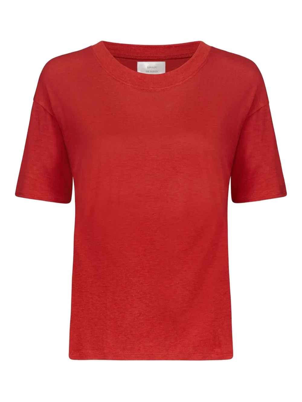 LouLou de Saison T-shirt Ezra Lds a coste - Rosso