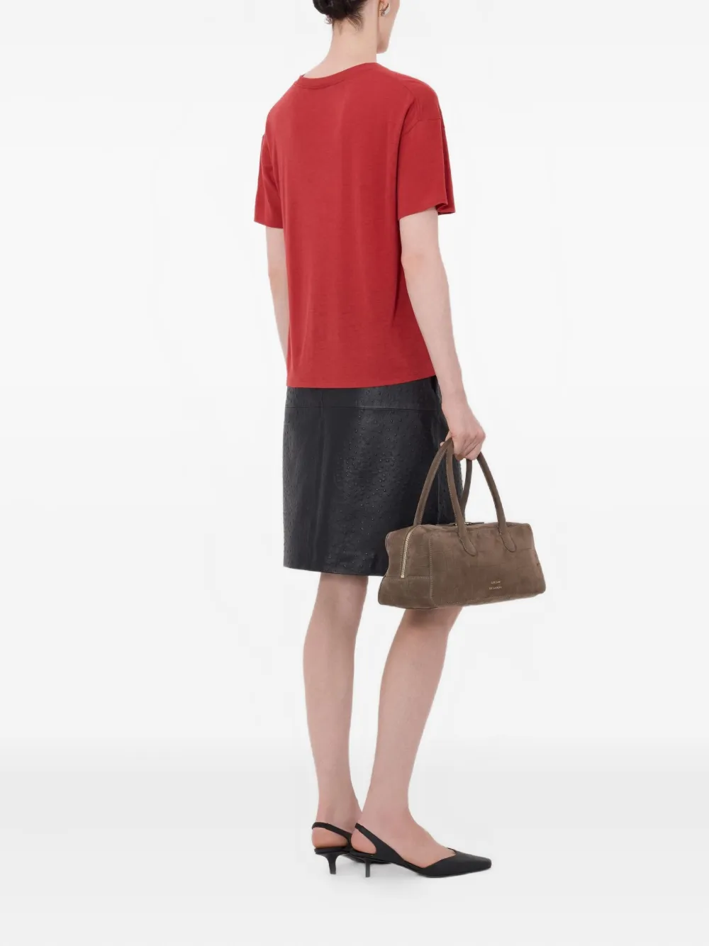 LouLou de Saison Ezra Lds geribbeld T-shirt Rood