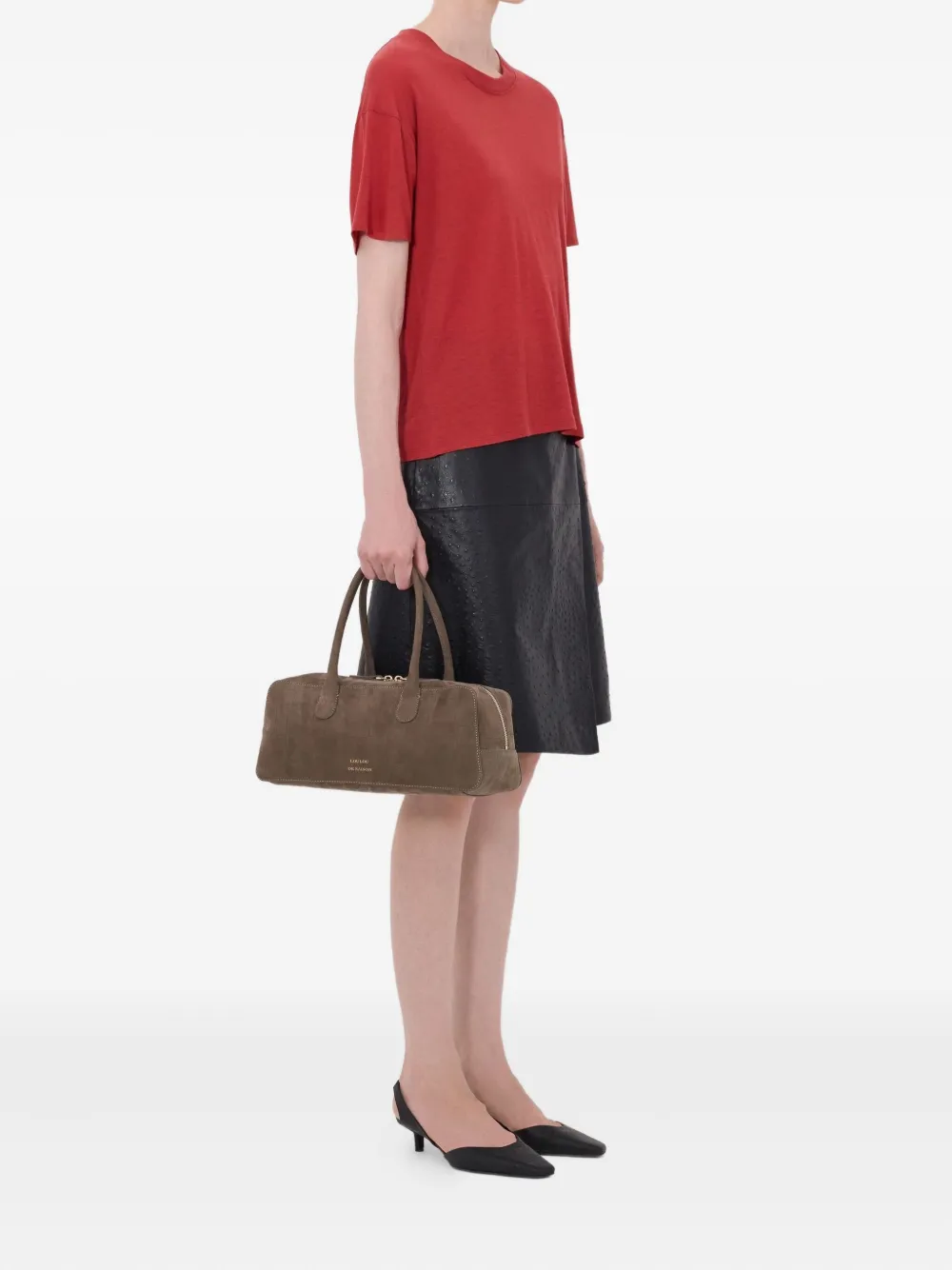 LouLou de Saison Ezra Lds geribbeld T-shirt Rood