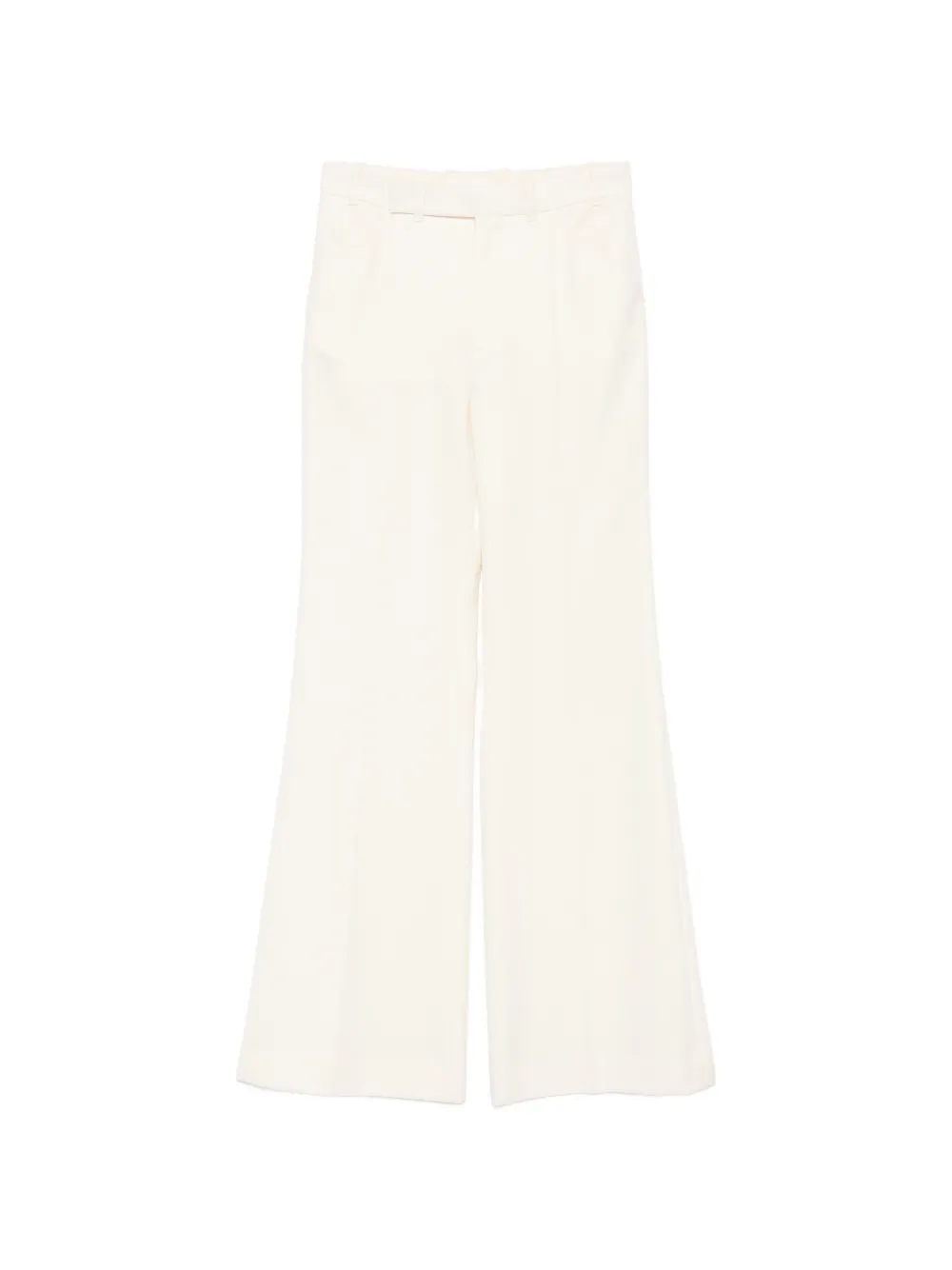 Chloé pressed-crease flared trousers - Nude