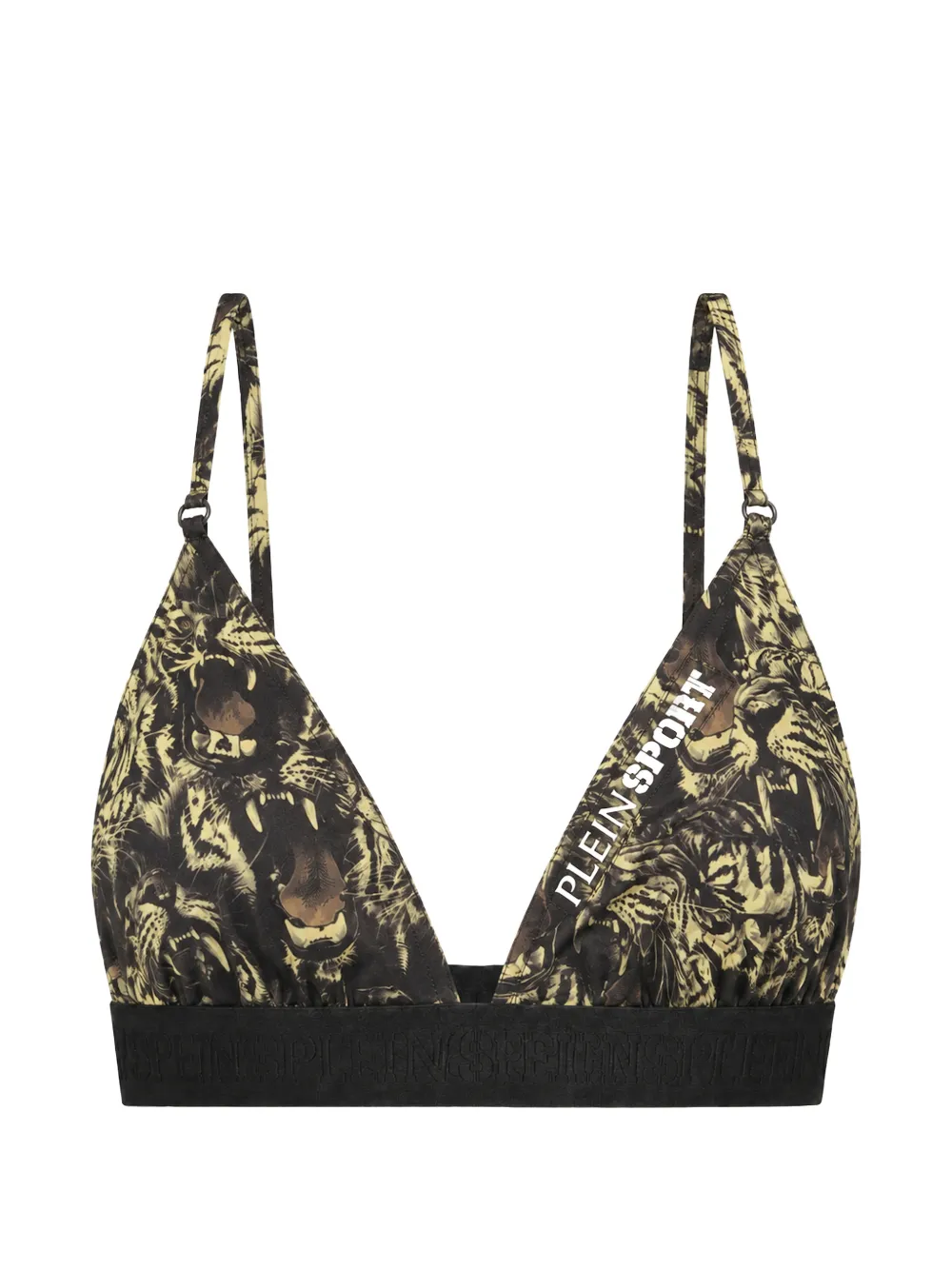 Plein Sport Roar tiger-print triangle bra