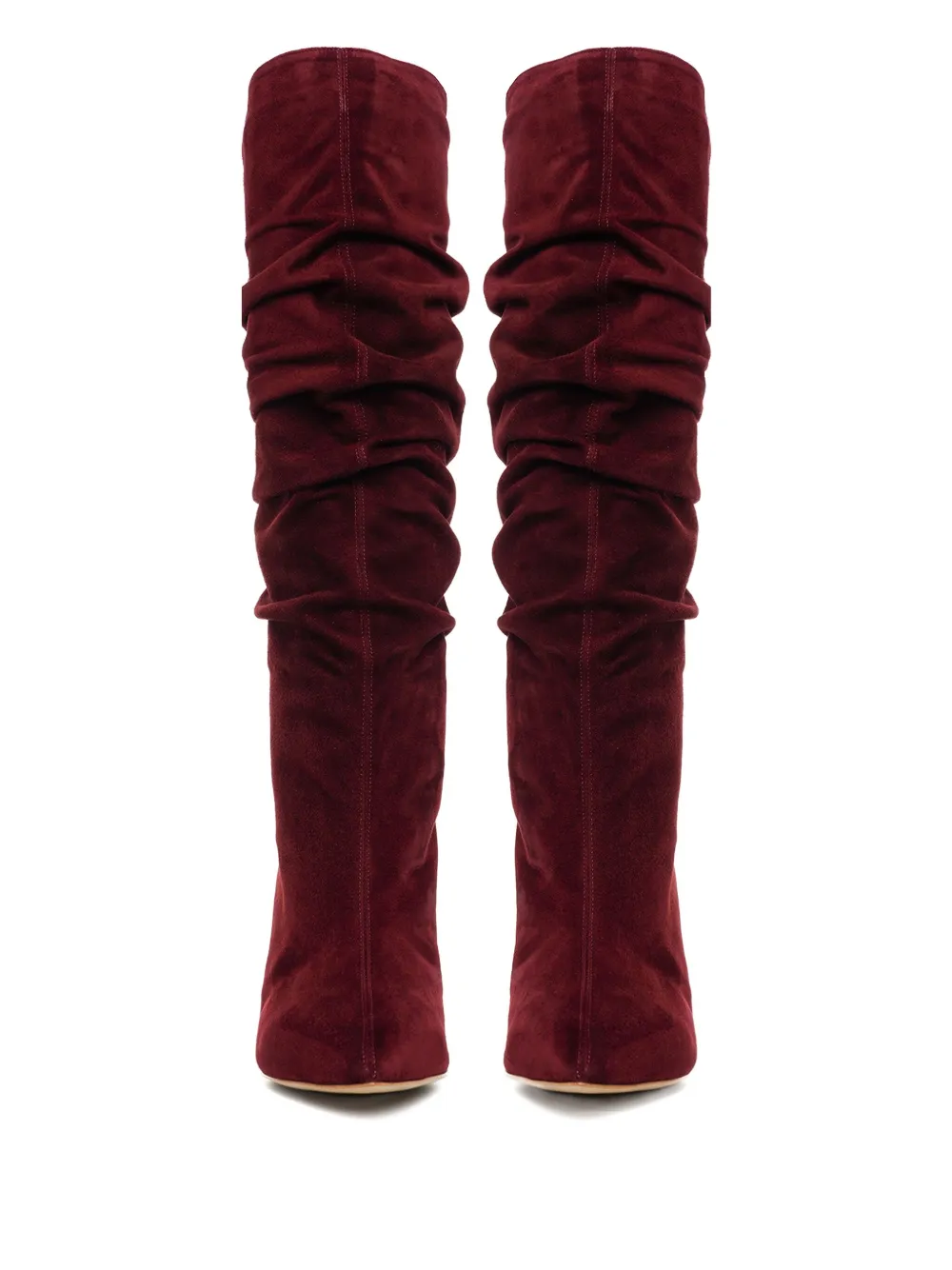 Ginissima 80mm Eva Slouchy Leather Boots In Red
