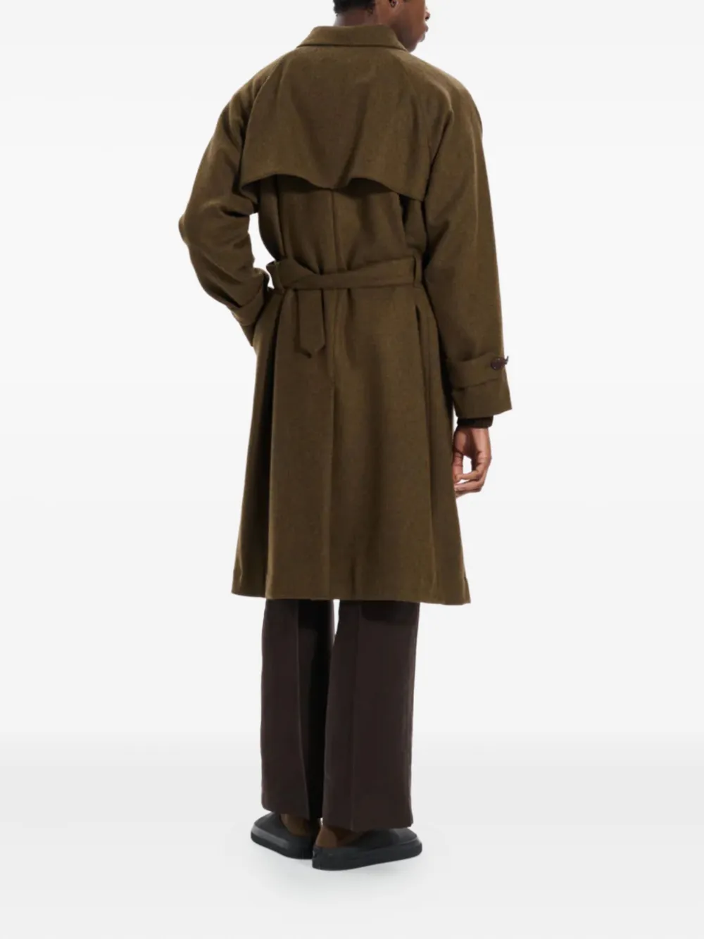 Mackintosh Roxburgh Wool Riding Coat In Brown