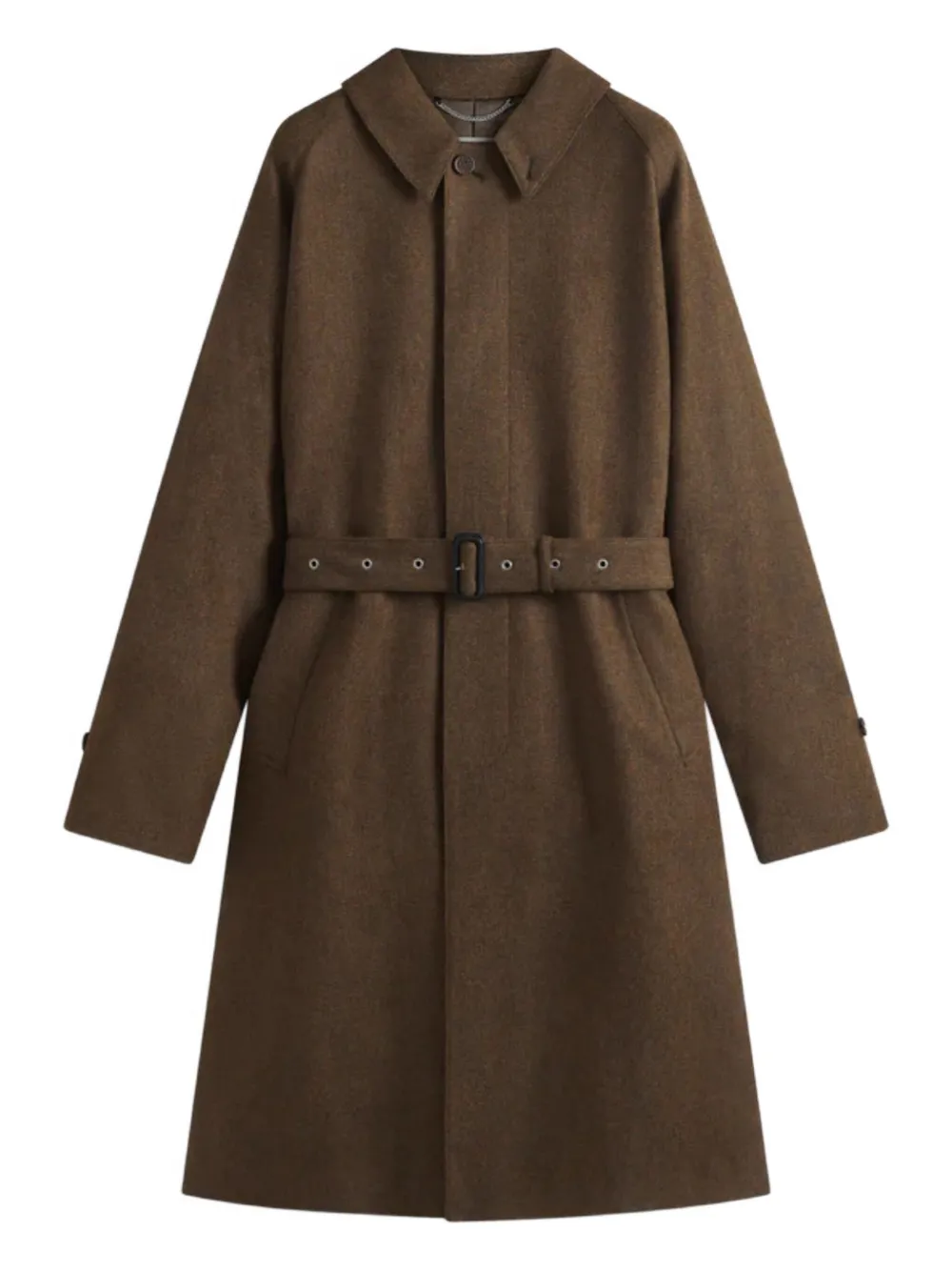 Mackintosh Roxburgh Wool Riding Coat In Brown