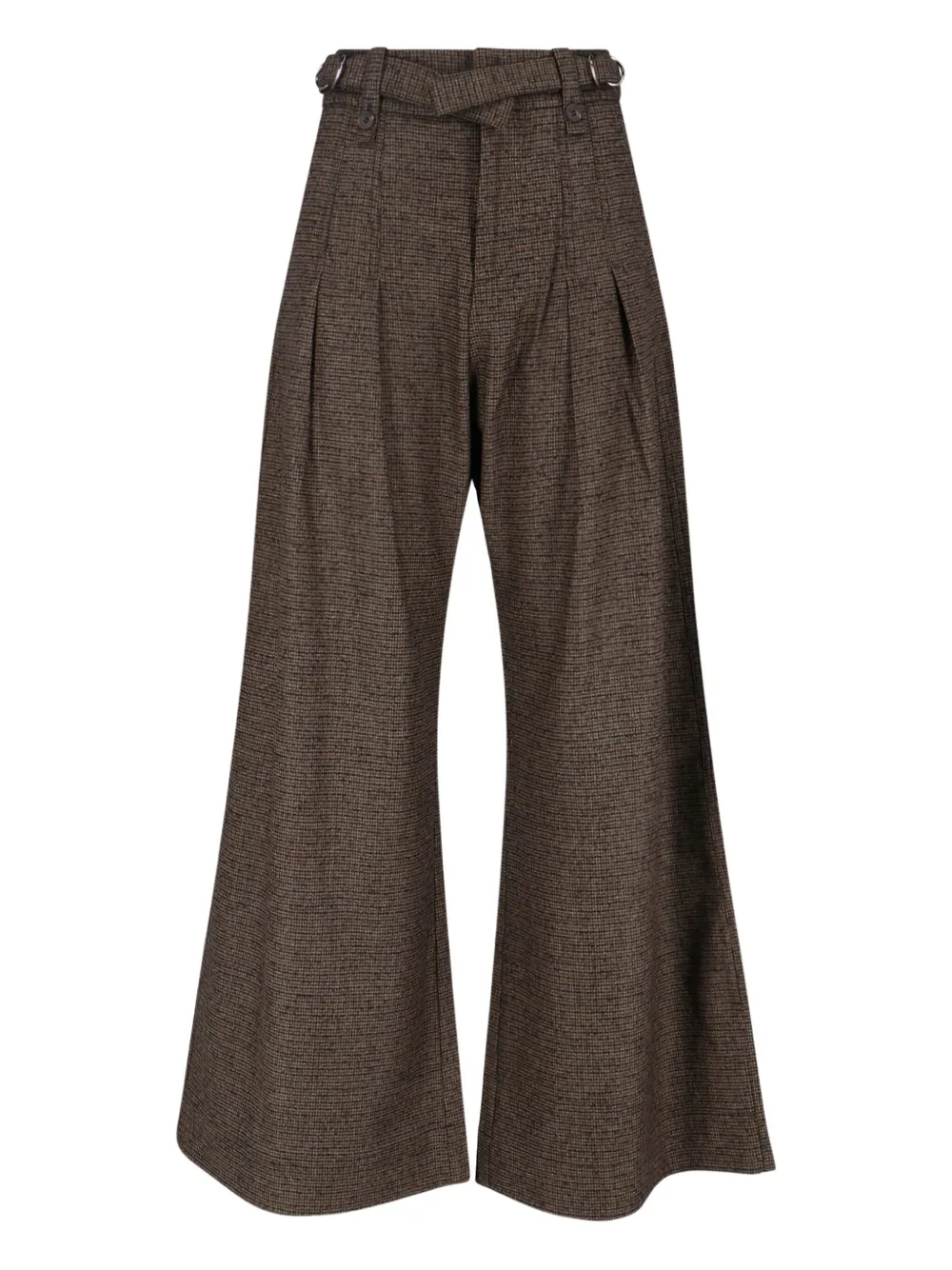 Eudon Choi pleated trousers | Brown | Image 1