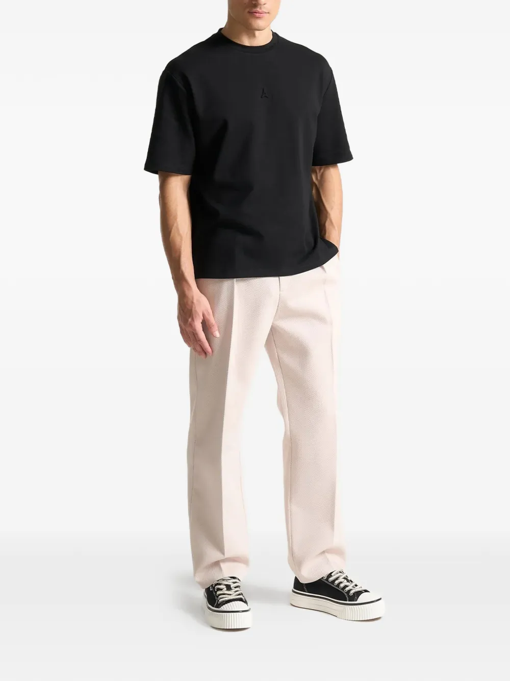 Manière De Voir Self Portrait eiffel-logo T-shirt - Zwart