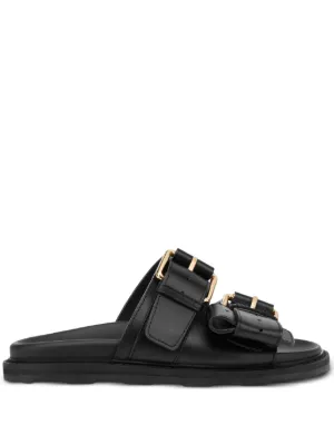 Plan C Leather Sandals | Black | FARFETCH