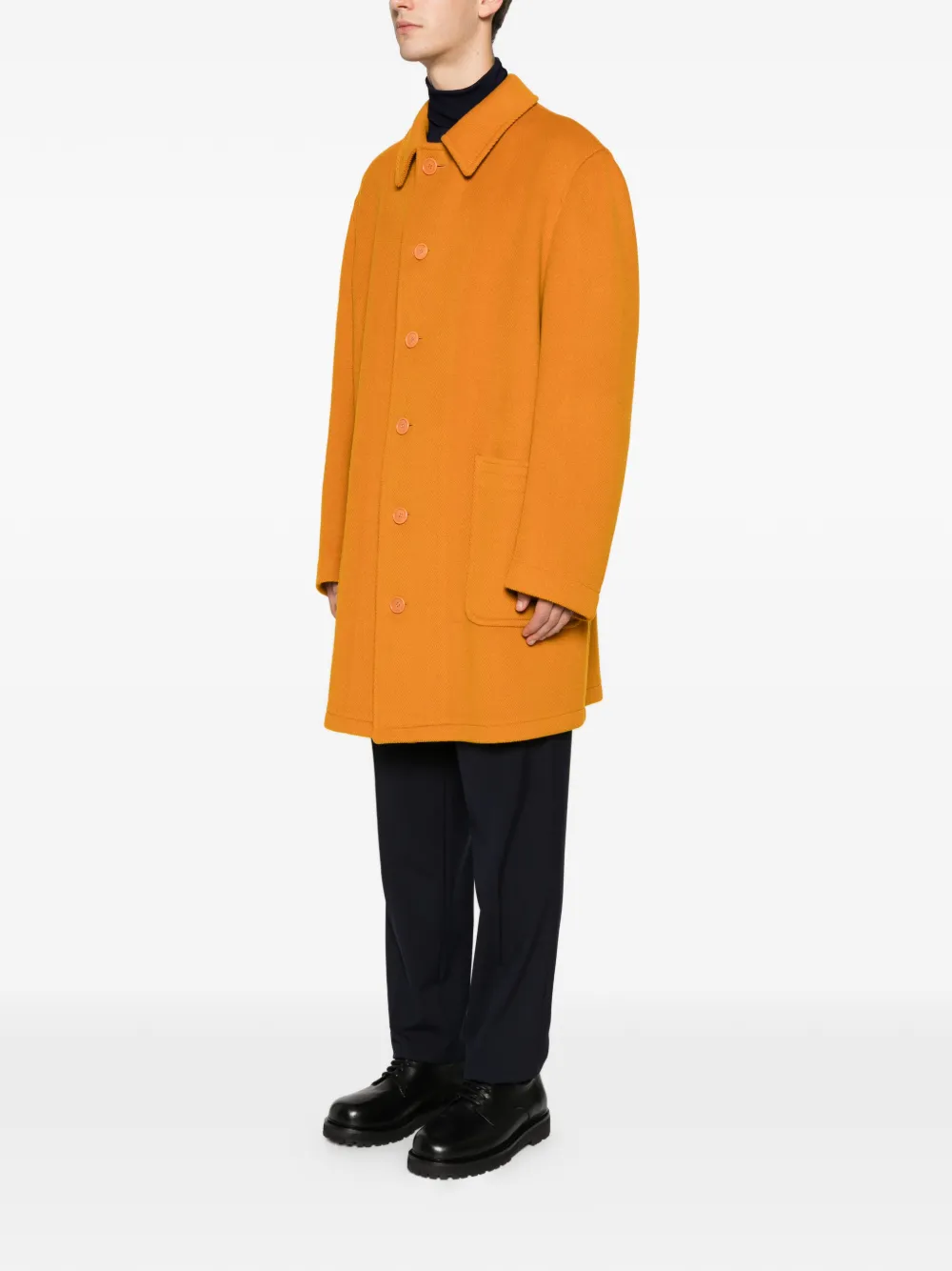  Romeo Gigli Pre-owned Cappotto Monopetto Anni '90 - Arancione 