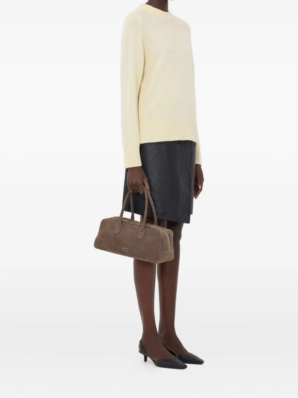 Loulou De Saison Baltra Lds Ribbed Sweater - Neutrals 