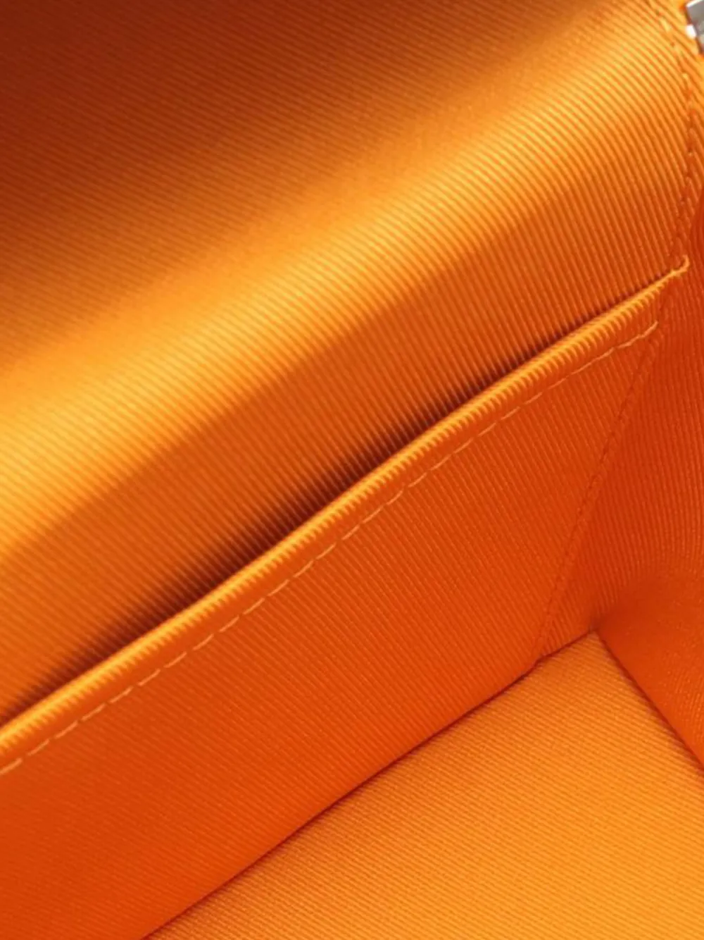 Pre-owned Louis Vuitton 2022 Leather Vertical Box Trunk Satchel In Yellow