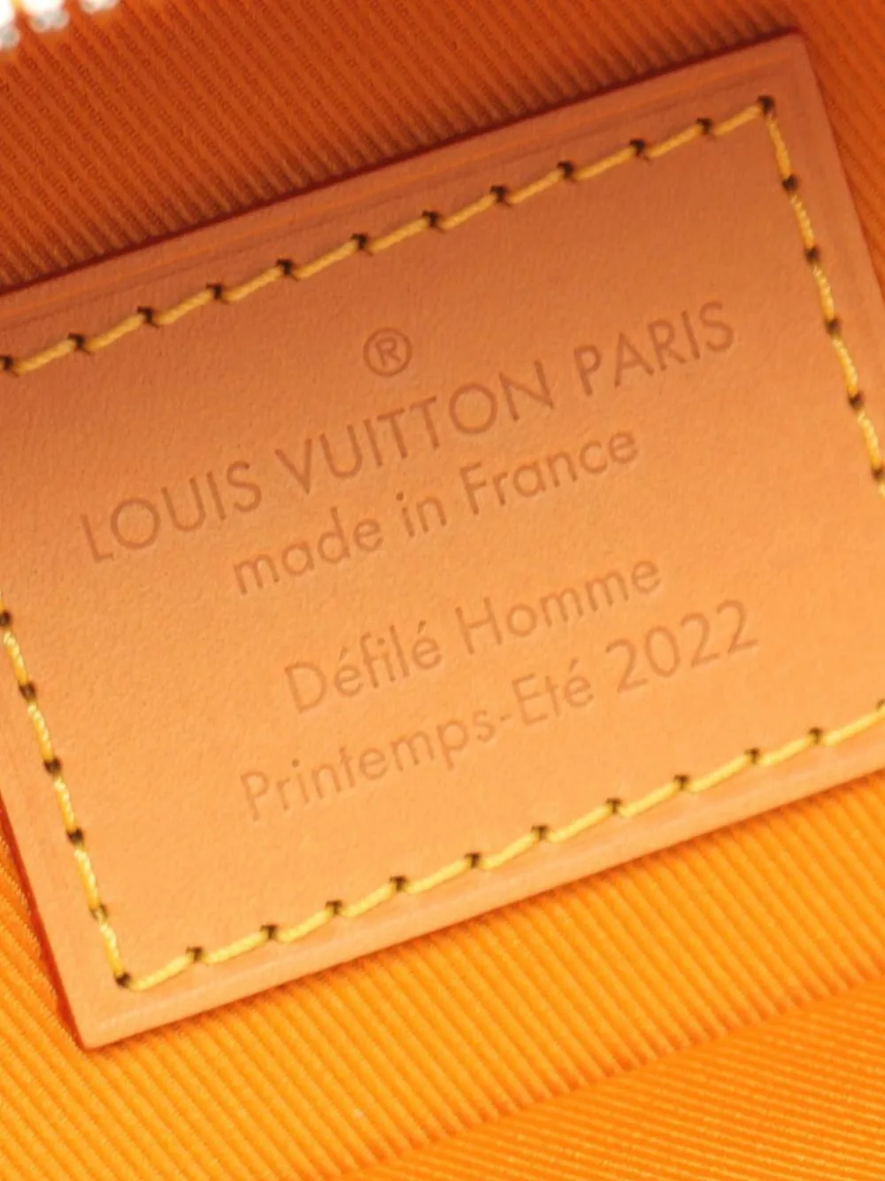 Pre-owned Louis Vuitton 2022 Leather Vertical Box Trunk Satchel In Yellow