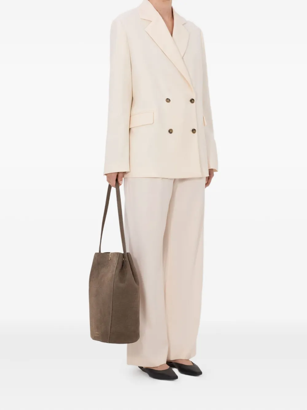 LouLou de Saison Donau Lds blazer met dubbele rij knopen Roze