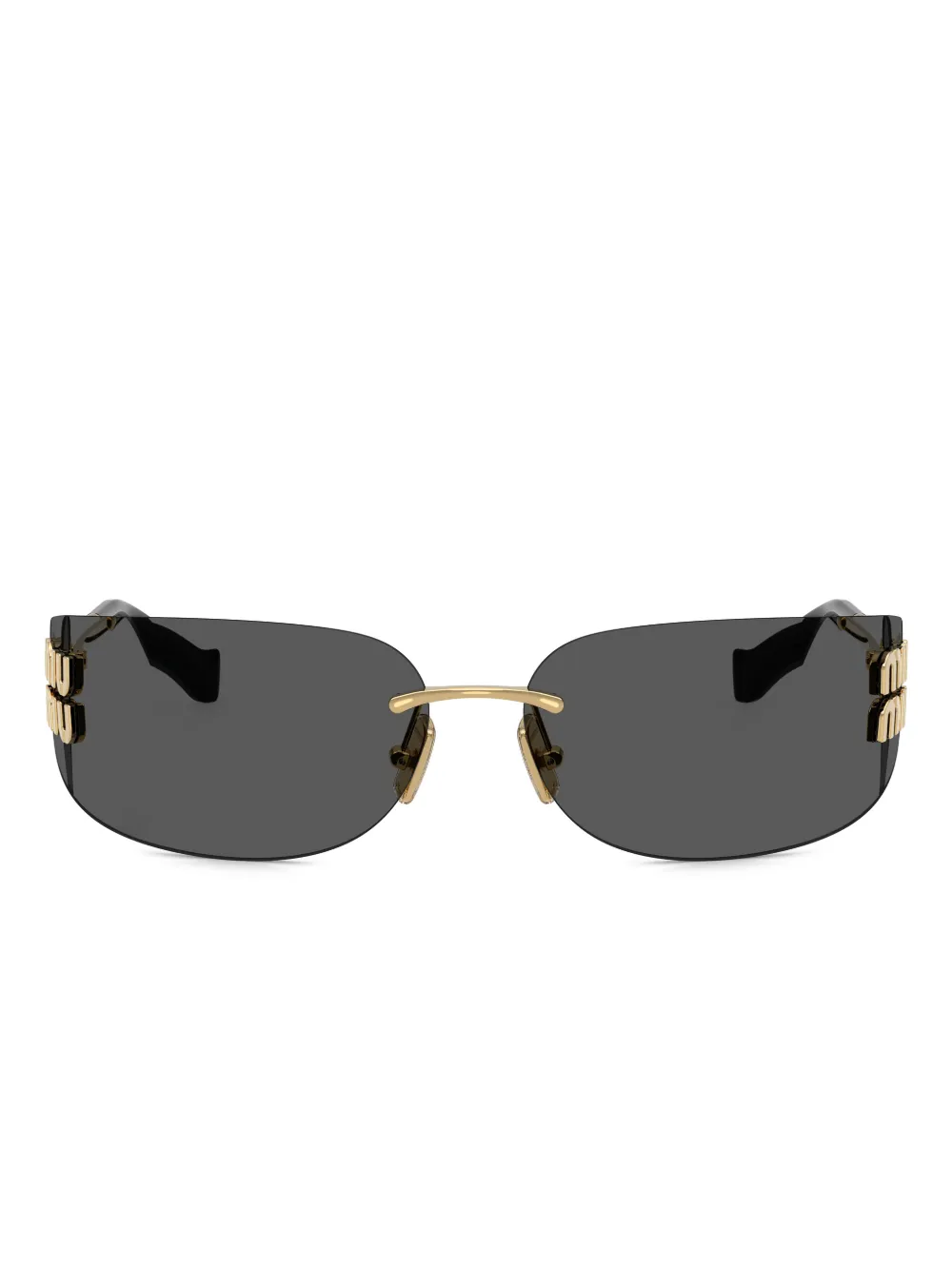 Miu Miu Eyewear oval-frame sunglasses | Grey | Image 1